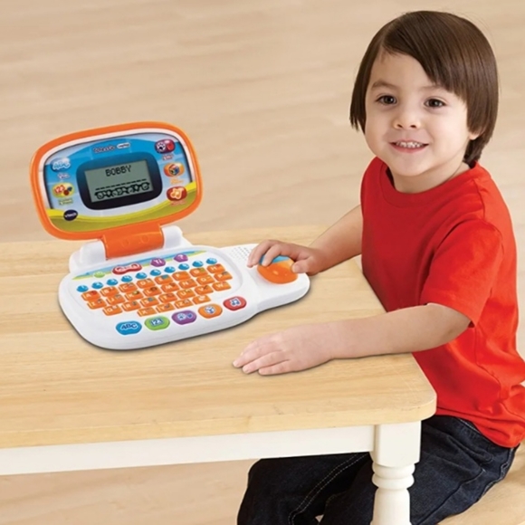 VTech Tote & Go Laptop With Mouse In Orange - Picture 6 of 11